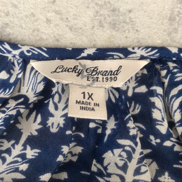 Lucky Brand Peasant Top - Picture 2 of 3